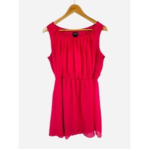 SOHO Apparel LTD Womens Pink Ruched Empire Waist Dress Size 12